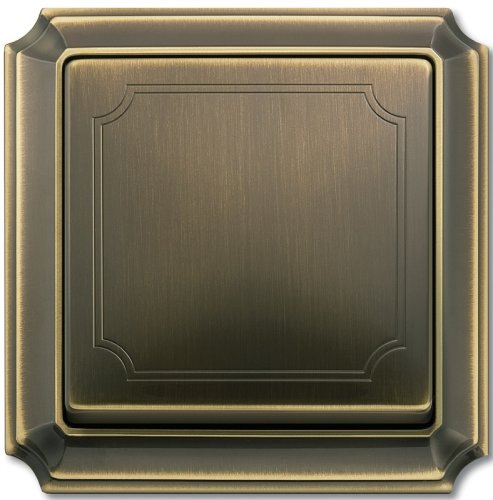 Лицевая панель Schneider Electric Merten Antique для 1-кл. выключателя античная латунь  картинка